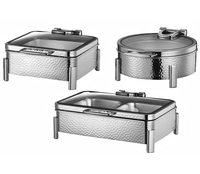 Edelstahl Umweltfreundlicher Alkoholbetriebener Buffet-Ofen mit Sichtbarem Klappdeckel Modernes Design für Hotel-Restaurant-Heizung