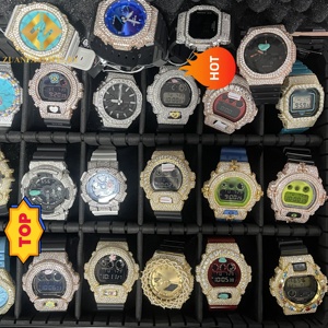 Wuzhou Zuanfa高級ジュエリーIced Out Vvs Moissanite-腕時計バストダウンクロス + ベゼルケース925シルバーメンズ - Product Image 2