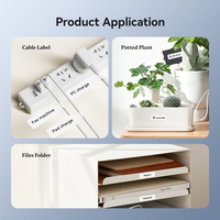 Imprimante d'étiquettes NIIMBOT D11 Imprimante thermique rose pour étiquettes Imprimante portable noire pour étiquettes autocollantes transparentes de couleur blanche