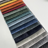 Tissu simple teint en fil de polyester 100% du fabricant Zhejiang Tissu de meubles et de rideaux de couleur unie pour accessoires pour filles