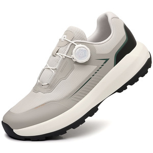 รองเท้าวิ่งผู้ชายสีเบจสีดำแบบมีหัวเข็มขัดปิด พื้นรองเท้านุ่ม ทนทานต่อการสึกหรอ รองเท้ากีฬาลำลองสำหรับเดินทาง โฟร์ซีซั่นส์ - Product Image 5