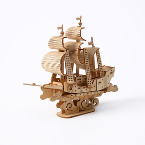 Puzzle 3D en bois à assembler soi-même, thème Voilier, pour décoration, <span class=keywords><strong>jouet</strong></span> de puzzle - Product Image 5