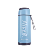 Bouteille d'eau en verre double couche de grande capacité Bouilloire de sport portable Ouverture Emplacement Cadeau Tasse à café