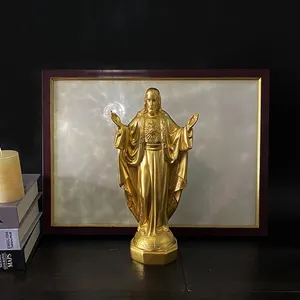 SYLVAN OEM Resin Mexico Virgin Mary Figurine Religious Statue Church Crafts Home Decoration Resin Crafts