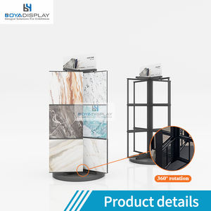 4面回転ディスプレイラック - 金属製360度回転ディスプレイスタンド（小売店衣料品アクセサリー用） - Product Image 5