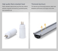 Avec couvercle Pc Led, Assurance commerciale, produits chauds de bonne qualité, ensemble de 0.7 Usd, boîtier de luminaire à Tube Led
