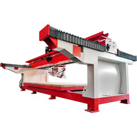 Scie à pont automatique Hualong HLSQ-400 PLC avec table inclinable à engrenages pour la découpe de dalles de marbre et de granit