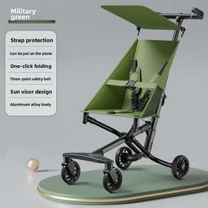 Poussette bébé pliable légère, outil de marche ultra portable pour enfants, assis ou poussé confortablement - Product Image 6