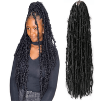Vente en Gros 14 Pouces Cheveux Torsadés au Crochet Mèches Synthétiques Douces pour Tresses Africaines Butterfly Locs au Crochet pour Femmes