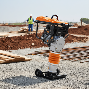 Compacteur vibrant Vevor Jumping Jack, moteur 196 cm³, force d'impact 3600 lb, profondeur de compactage 26 pouces, pilon vibrant à ressort unique - Product Image 2