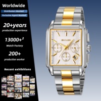 Montre-bracelet carrée SKMEI 2339 pour homme, en cuir, à quartz, étanche, analogique, style décontracté et professionnel, vente en gros pour les distributeurs
