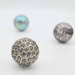 Charme 50mm Rainbow <span class=keywords><strong>Ball</strong></span> 100-Side Dice Bulk Single D100 Creux <span class=keywords><strong>Dragon</strong></span> Polyédrique Métal Dés pour Donjons Dragons Joueurs - Product Image 3