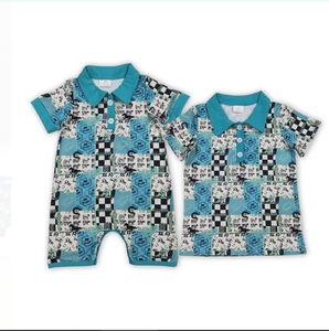 Camisa Vaquera a Cuadros para Niños, Ropa Occidental para Bebés, Estilo Rodeo, para Hermanos - Product Image 1
