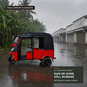 Tricycle à essence au meilleur prix, châssis en acier épaissi, grande capacité de chargement, rickshaw diesel pour le transport de petites marchandises et la livraison agricole - Product Image 5