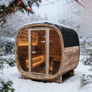 Sauna extérieur en cèdre rouge canadien résistant aux intempéries pour une utilisation toute l'année - Product Image 1