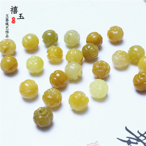 Cuentas <span class=keywords><strong>de</strong></span> <span class=keywords><strong>Jade</strong></span> Loto con Hilo Dorado xiyv <span class=keywords><strong>de</strong></span> 10.13mm, Cuentas Sueltas <span class=keywords><strong>de</strong></span> Dragón Amarillo Natural, Accesorios <span class=keywords><strong>de</strong></span> Joyería, Cuentas Redondas <span class=keywords><strong>de</strong></span> <span class=keywords><strong>Jade</strong></span> - Product Image 4