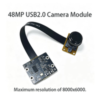 Module de caméra USB2.0 UVC 48MP Plug and Play 8000*6000 1/2 pouce CMOS FF/NF MJPEG YUV2 pour appareil de reconnaissance faciale intérieur