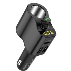 Multifunctional 2 <b>USB</b> Type c Port Car Radio Blue Tooth <b>MP3</b> Music <b>Player</b> Wireless Receiver Handsfree Call FM Transmitter - Product Image 1