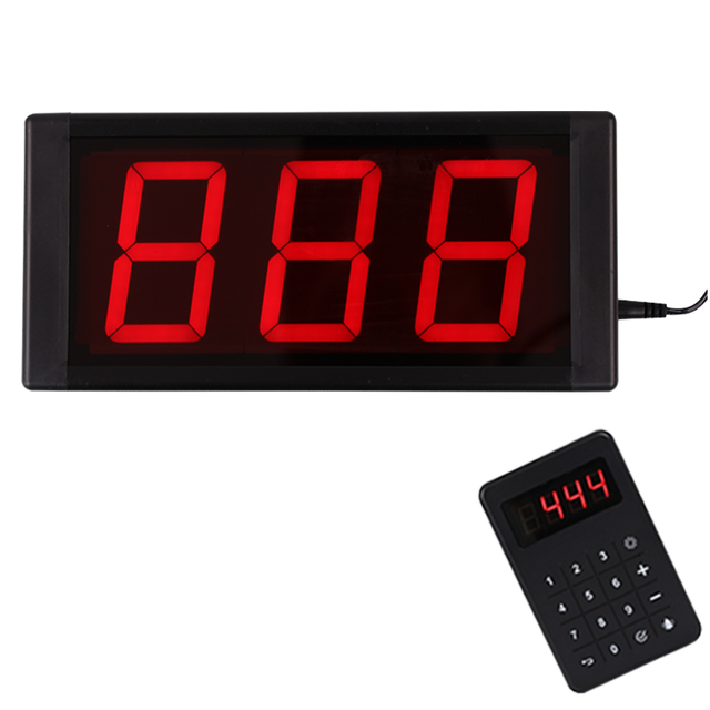 Wireless Queue Calling System Number Display for Restaurant Hotel Hospital Nursing Home-MainLink R41 Paging Management System