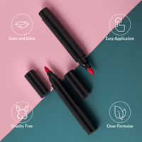 Crayon à Lèvres Liquide Mat Imperméable Personnalisé de Marque Propre, Durable, Utilisable Aussi comme Brillant à Lèvres, 7 Couleurs – Vente en Gros