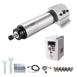 Kit de Motor de Husillo Refrigerado por Aire de Alto Rendimiento ER16 de 1.5KW, 80mm, 24000 RPM para Trabajos en Madera, con VFD y Accesorios para Router CNC - Product Image 1