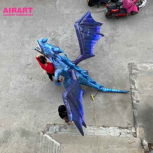 Réaliste avec aile bleu gonflable t-rex <span class=keywords><strong>dragon</strong></span> gonflable dinosaure - Product Image 4