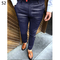 Pantalon Chino Homme Taille Mi-Haute 100% Polyester Extensible Décontracté Habillé pour Affaires – Vente en Gros
