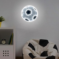 Enseigne néon de football en acrylique rétroéclairé, imprimée UV sur mesure, style Art Déco pour murs intérieurs, pour usage publicitaire dans les centres commerciaux et les parcs