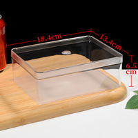 Boîte d'emballage alimentaire transparente, épaisse, recyclable, écologique, de qualité alimentaire, résistante aux chutes, pour tiramisu, mousse, gâteau, biscuit