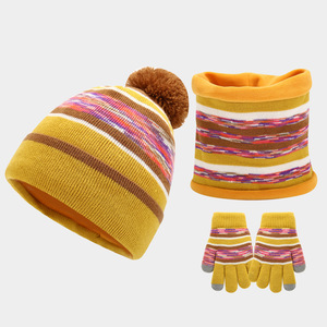 Chapeau <span class=keywords><strong>Gants</strong></span> écharpe cache-<span class=keywords><strong>cou</strong></span> pour enfants <span class=keywords><strong>de</strong></span> 4 à 8 ans avec logo personnalisé pour l'hiver - Product Image 5
