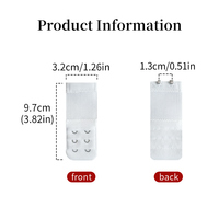 Rallonge de soutien-gorge élastique ajustable à 2 crochets et 2 rangées pour femmes, accessoires de lingerie, fabrication OEM/ODM directe usine, personnalisable