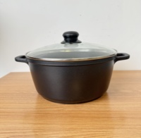 Ensemble de casseroles en aluminium antiadhésif pour la cuisine, 6 pièces, avec couvercle
