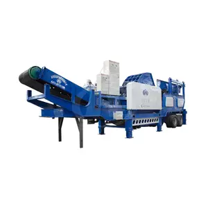 China Goedkope Tractor Betonnen Marmeren Steen Mobiele Impact Crusher Plant