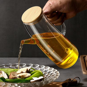 Botella de Salsa de Soja Personalizada de Grado Alimenticio, Botellas de Vinagre con Tapa, Almacenamiento y Frascos para Aceite, Juego de Cocina, Soporte Vintage para Aceite de Oliva - Product Image 2