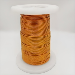 Alambre de Poliimida Clase 240 Envuelto en <span class=keywords><strong>Película</strong></span>, Alambre Magnético Envuelto en Kapton Resistente al Calor 240C para Bobinado de Motores de Tracción - Product Image 1