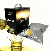 Boîte de sac de bavoir aseptique jetable personnalisé tailles 1L-3L pour distributeur de café de jus d'huile d'olive-To-Go emballage en carton plastique PE
