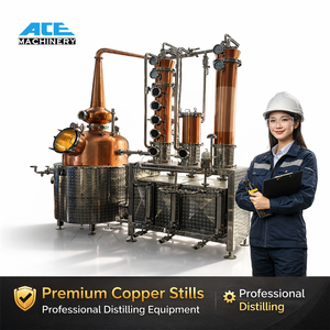 Alambic traditionnel en cuivre 300L 400L 500L 600L, machine à alcool pour la distillation de gin, whisky et brandy - Product Image 4