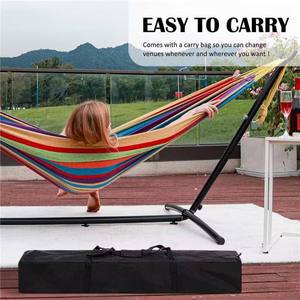 Hot <b>Sale</b> Durable Ultra Light Canvas Camping <b>Hammock</b> 150kg Capacity Portable Foldable Outdoor Manufacturer Custom Logo Quick - Product Image 6