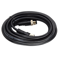 Konektor Industri Berkualitas Baik M12 5pin Lurus Male ke Female dengan Pelindung, Konektor Cetak Kabel Plug