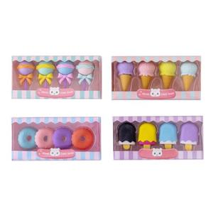 Boîte-cadeau à fenêtre couleur bonbon ensemble de gommes à dessert et sucette gomme de papeterie créative pour étudiants - Product Image 2