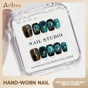 Mobray Wholesale Press On Nails Nude Nails Artificial Fingernails French Acrylic False Nails