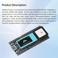 Traceur d'actifs réseau LoRa Meshtastic ESP32 S3FN8 avec Wi-Fi, Bluetooth, GPS et écran LCD de 0,96 pouce pour le suivi de vélos, d'enfants, d'animaux et de voitures