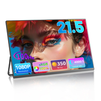 Compétition de jeu ultime Moniteur de jeu portable IPS de 21,5 "avec HDR, haut-parleurs intégrés, pour écran portable HD PS5/Switch/Laptop