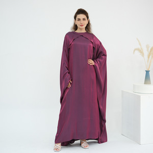 2025 nouvelle gloire dubaï <span class=keywords><strong>turquie</strong></span> dubaï couleur unie perlée élégante Robe - Product Image 5