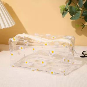 PVC Transparent Waterproof Cartoon Foldable Fashion Zipper <b>Makeup</b> Bag <b>Storage</b> Cosmetic Case <b>for</b> Girls - Product Image 5