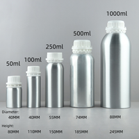 Bouteille de soins de la peau cosmétique en aluminium d'huile essentielle de 500ml ventes directes d'usine de haute qualité en gros