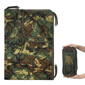 2025 mới cực kỳ ấm áp chiến thuật sinh tồn săn bắn Camo cách nhiệt chăn đôi bên Camo woobie Poncho lót - Product Image 1