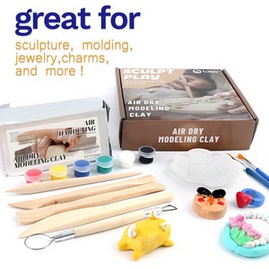 Kit de poterie pour enfants bricolage matériel céramique <span class=keywords><strong>Sculpture</strong></span> durcissement <span class=keywords><strong>à</strong></span> l'air <span class=keywords><strong>pâte</strong></span> <span class=keywords><strong>à</strong></span> <span class=keywords><strong>modeler</strong></span> - Product Image 3