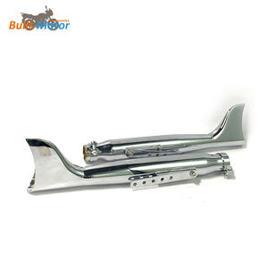 Echappement chromé pour <span class=keywords><strong>Harley</strong></span> <span class=keywords><strong>Davidson</strong></span> Indian Retro <span class=keywords><strong>Silencieux</strong></span> Universel - Product Image 2