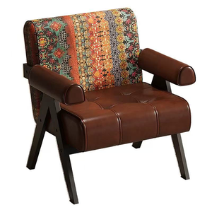 Poltrona Singola in Pelle Cerata Stile Mid-Century per Piccoli Spazi, Soggiorni, Caffetterie, Hotel e Aree di Ricevimento - Product Image 4